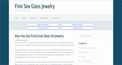 Desktop Screenshot of fineseaglassjewelry.com