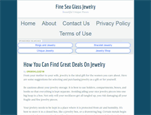 Tablet Screenshot of fineseaglassjewelry.com